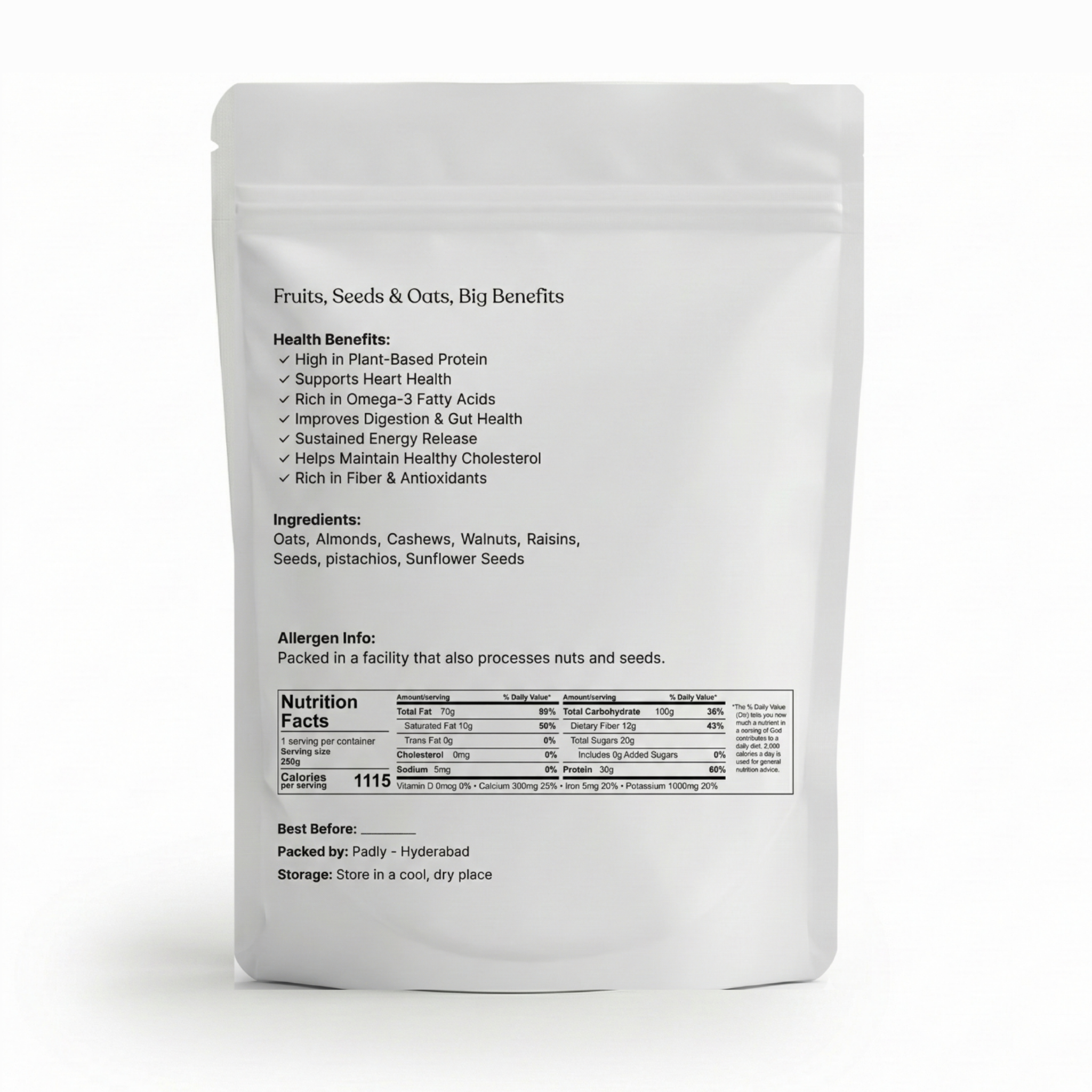 Oats With Dry Fruit Mix 250g - alternate view