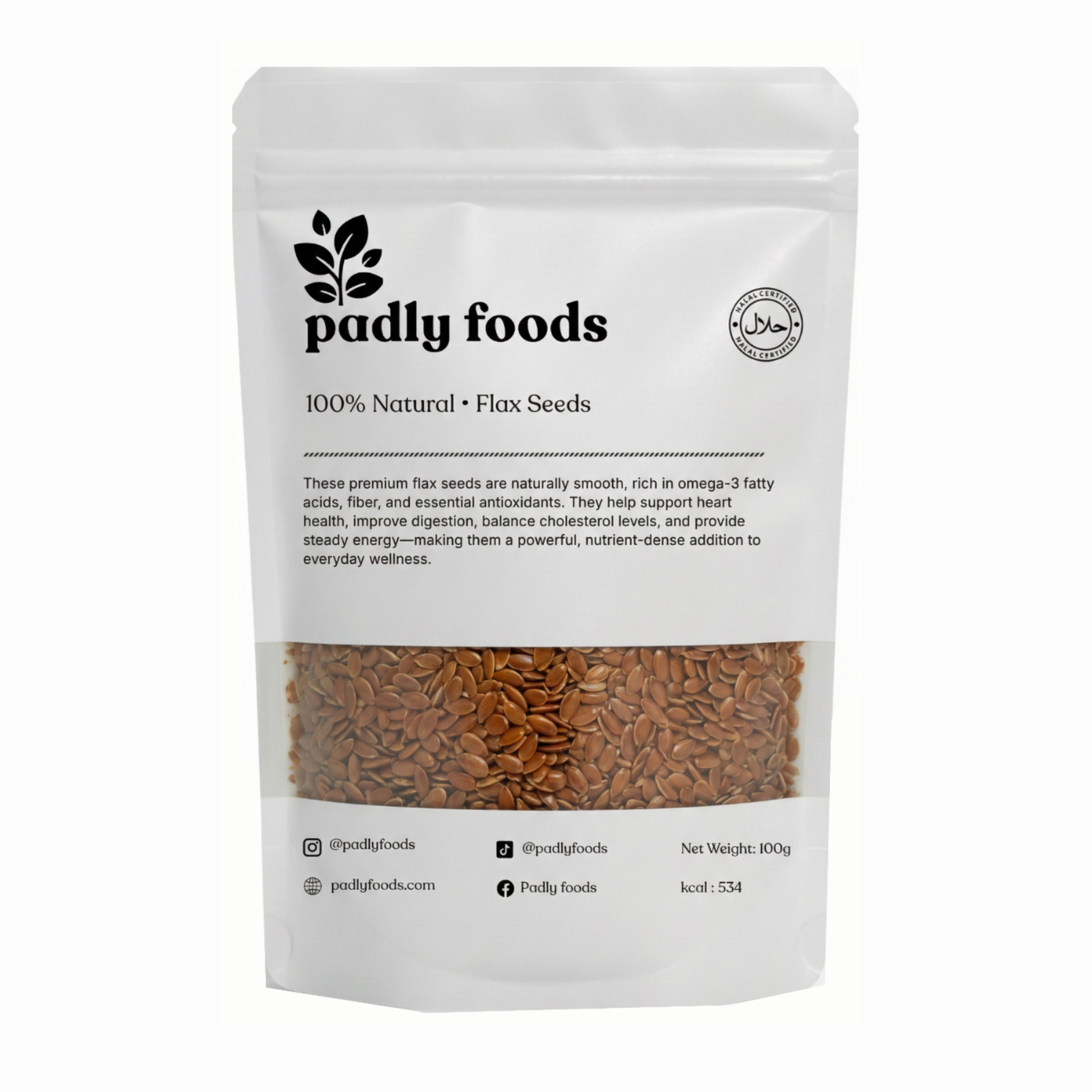 Flax Seeds 100g Pouch